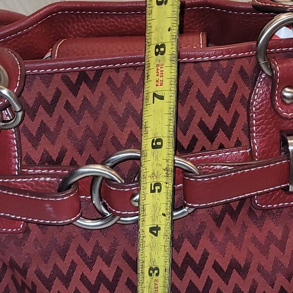 Vtg Y2K 90s Red Wilsons Leather Shoulder Bag Purse - Picture 7 of 10